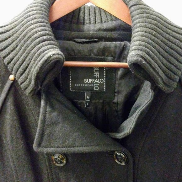 Buffalo Double Breasted Ladies Wool Coat - Picture 3 of 7